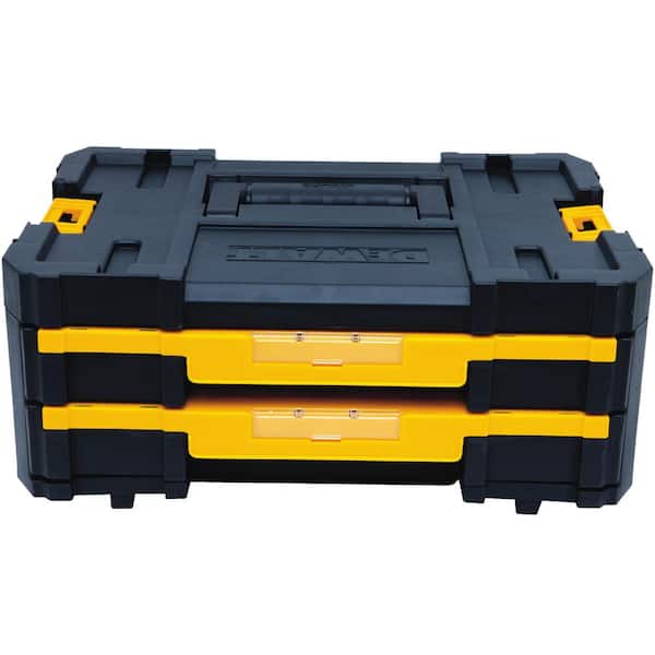 DEWALT TSTAK IV 7 in. Stackable 18-Compartment Double Shallow