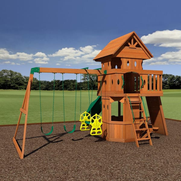 backyard discovery woodland all cedar swing set