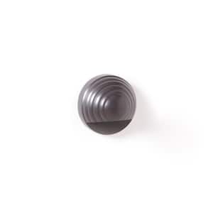 3.5 in. x 3.5 in. Black Round Post Sconce