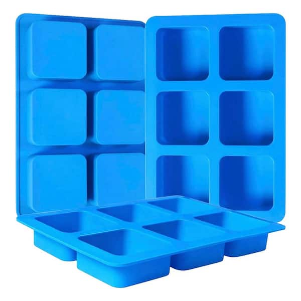 3-Pack Square Silicone Caramel Mold Food Grade Nonstick Flexible Reusable for Chocolate Candy S'mores Fat Bombs