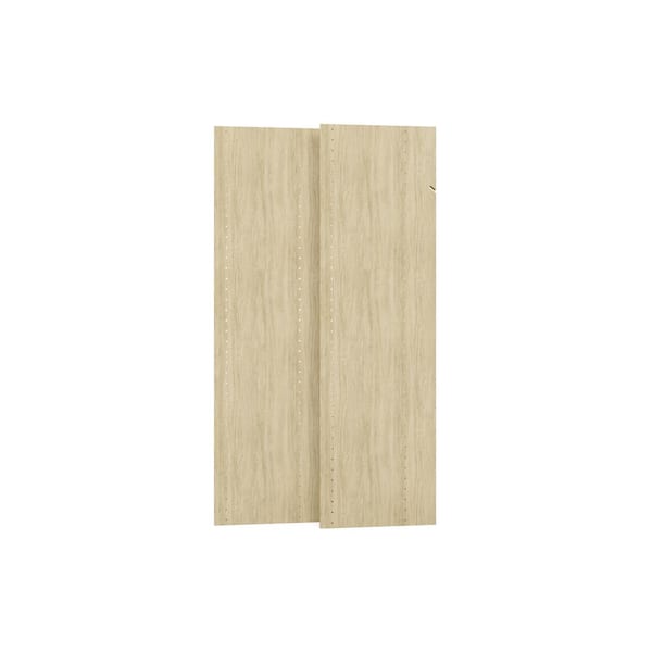 Closet Evolution 14 in. x 48 in. Harvest Grain Wood Vertical Panels (2-Pack)
