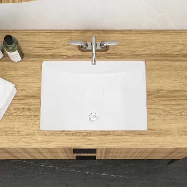 Tatahance 21 in. x 13 in . Undermount Rectangular Bathroom Sink