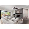 Big Ass Fans Haiku L - Smart Indoor Ceiling Fan, 52" Diameter, Cocoa/Black, Integrated LED (2700K), Universal Mount with 5" Downrod FR127C-U1H00-3L02-09258-532P610