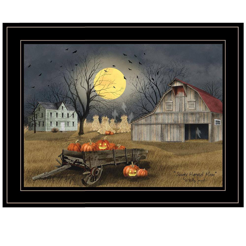 Charlie Spooky Harvest Moon 1-Piece Framed Wall Art 15 in. x 19 in. price history on PriceWatchPro