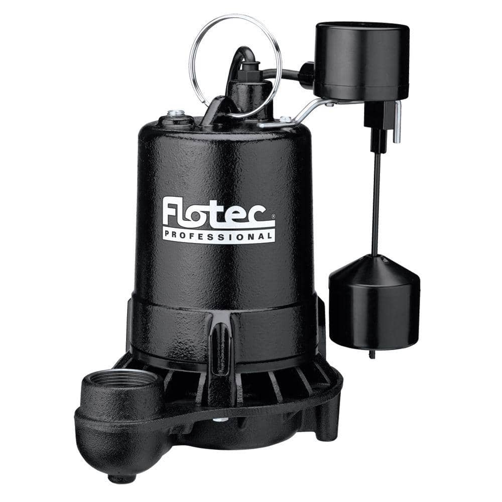 Flotec 1/2 HP Cast Iron Sump with Vertical Float Switch E50VLT The