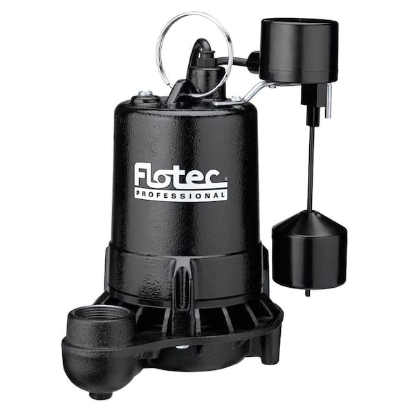 Flotec 1/2 HP Cast Iron Sump with Vertical Float Switch