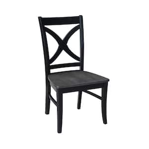 Salerno Black and Coal Dining Chair (Set of 2)