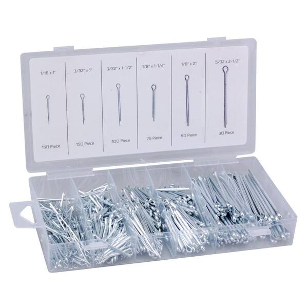 Fastening Pins Business And Industrial 144 Piece Extra Long Cotter Pin Assortment Six Most Common 