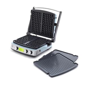 Elite 7 in. 1 Multi-Function Contact Grill Griddle in Blue Haze