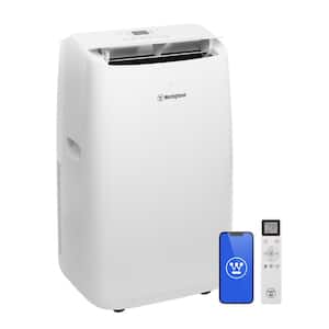 8,200 BTU Portable Air Conditioner Cools 700 Sq. Ft with 4-in-1 Operation in White