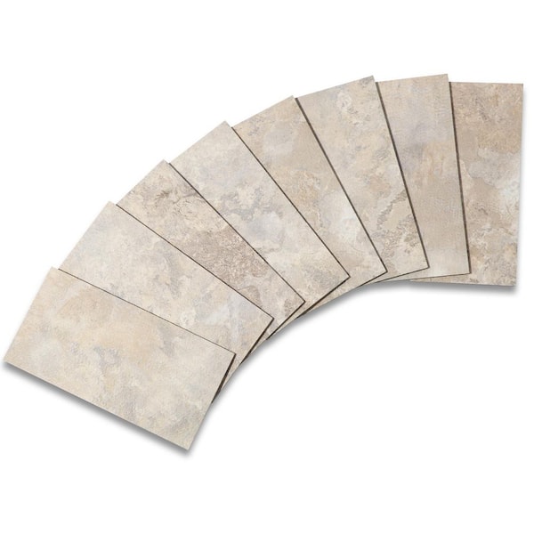 Yipscazo 3 in. x 6 in. PVC Peel and Stick Tile (12.5 sq. ft. /100-Pack)