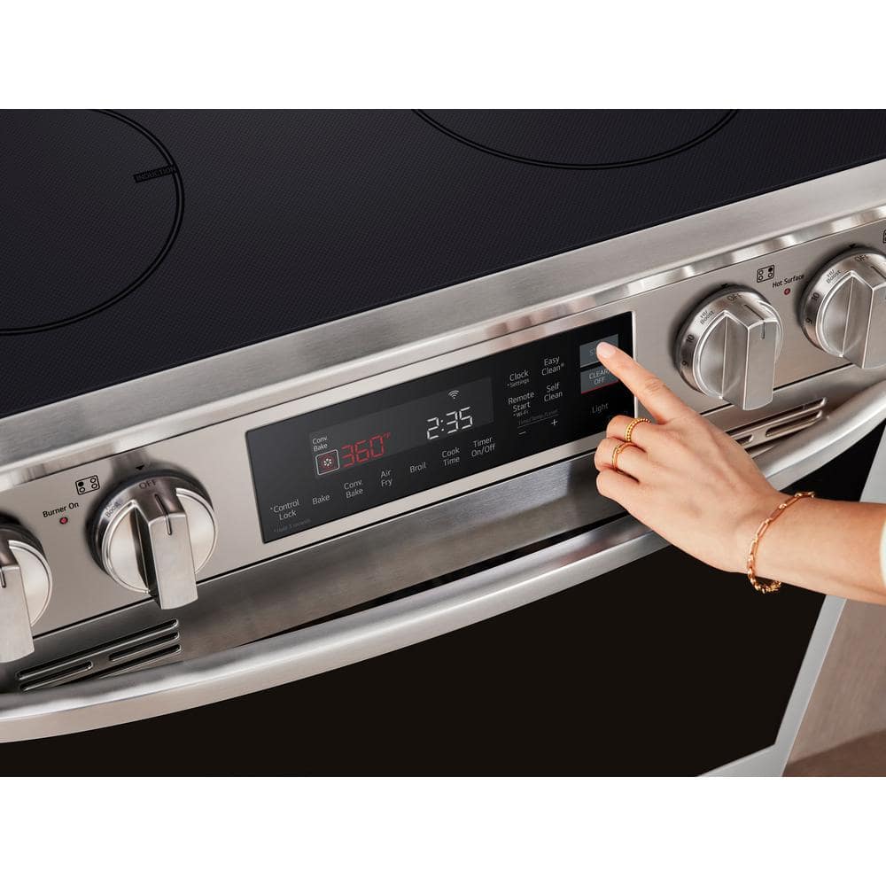 Stainless Steel Smart Induction Slide-In Range with Convection