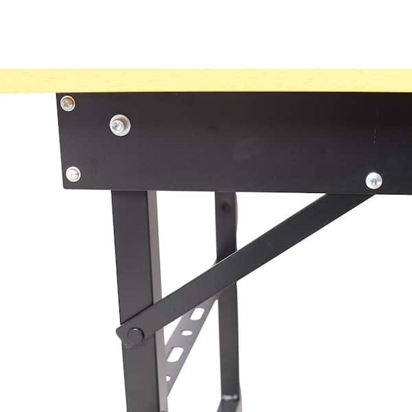 39 in. Portable Folding Workbench with Measuring Tape Handle and