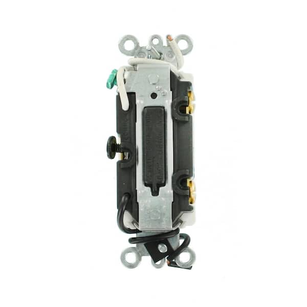 20 Amp Decora Plus Commercial Grade 3-Way Lighted Rocker Switch with Pilot Light, White 5638-2W