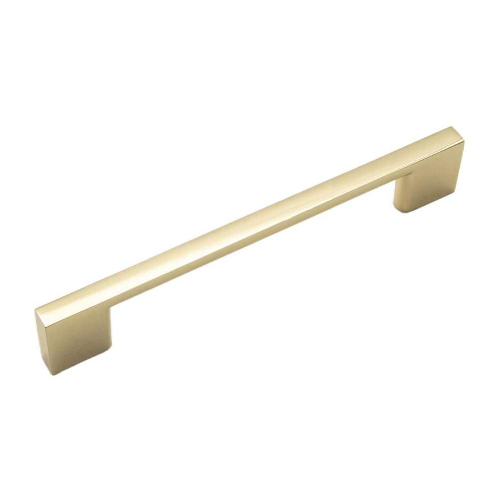 Mod Collection Pull - 5-1/16 in. Center to Center Brushed Golden Brass Bar Cabinet Pull (10-Pack) price history on PriceWatchPro
