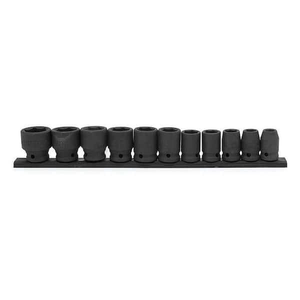 Photo 1 of 1/2 in. Drive Standard SAE Impact Socket Set (11-Piece)