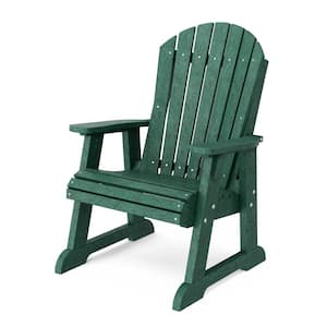 Heritage Turf Green Plastic Outdoor High Fan Back Chair