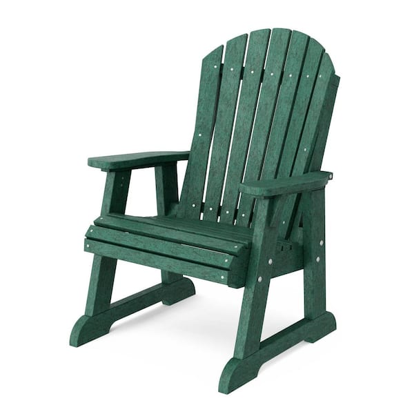 Wildridge Heritage Turf Green Plastic Outdoor High Fan Back Chair