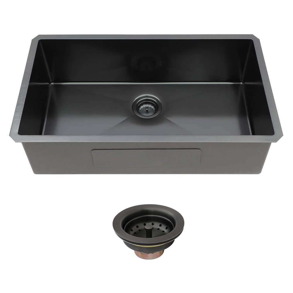 KingGnu CEN+RAL フーディー ブラックSサイズ Kichae 33 in. Undermount Single Bowl 18 Gauge Gunmetal Black