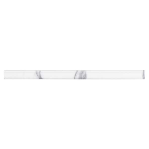 Jeffrey Court Carrara Inkjet White 8 in. x 12 in. Matte Ceramic Wall Tile (12 sq. ft. / Case)
