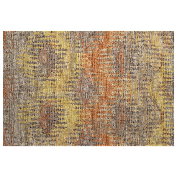Dream Shag Premium Machine Washable Abstract ADS80 Canyon 2 ft. x 3 ft. Accent Rug