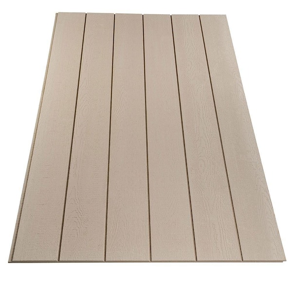 DuraTemp 0.438 in. x 48 in. x 96 in. Primed Hardboard Face 8 in. OC T1-11 Plywood Siding Panel