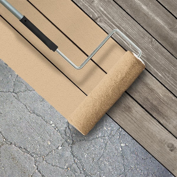 1 gal. #300E-3 Clair De Lune Textured Low-Lustre Enamel Interior/Exterior Porch and Patio Anti-Slip Floor Paint