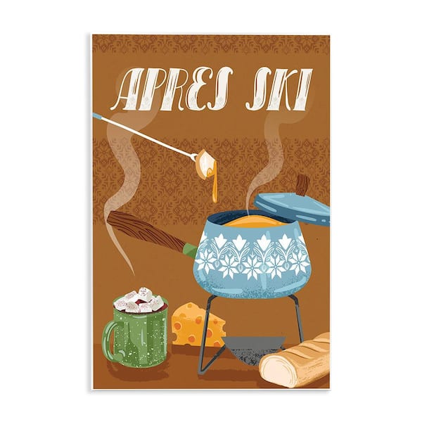 Stupell Industries Apres Ski Warm Meal by Arrolynn Weiderhold 1-Piece Unframed Graphic Print Food Poster Art Print 19 in. x 13 in.