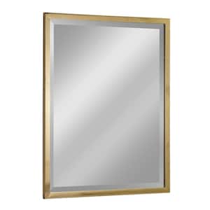 30 in. x 24 in. Classic Gold Metal Framed Wall Mirror