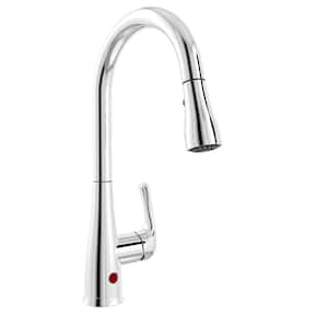 Belanger Single-Handle Pull-Down Sprayer Kitchen Faucet with Motion Sensor in Polished Chrome