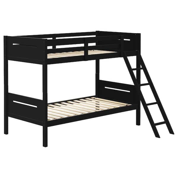 Littleton Black Twin Over Twin Bunk Bed