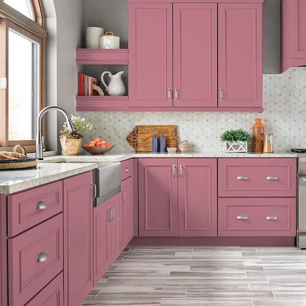 1 qt. #M140-4 Fruit Cocktail Satin Enamel Interior/Exterior Cabinet, Door & Trim Paint