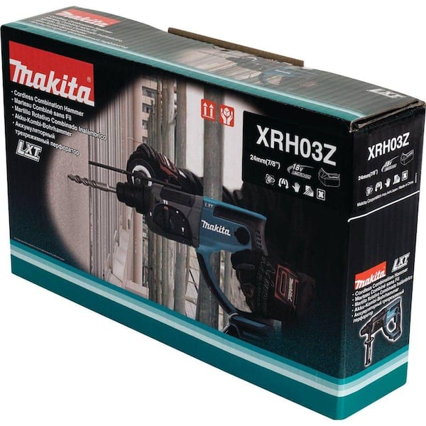 Makita 18V LXT Lithium-Ion 7/8 in. Cordless SDS-Plus Concrete/Masonry Rotary  Hammer Drill (Tool-Only) XRH03Z The Home Depot