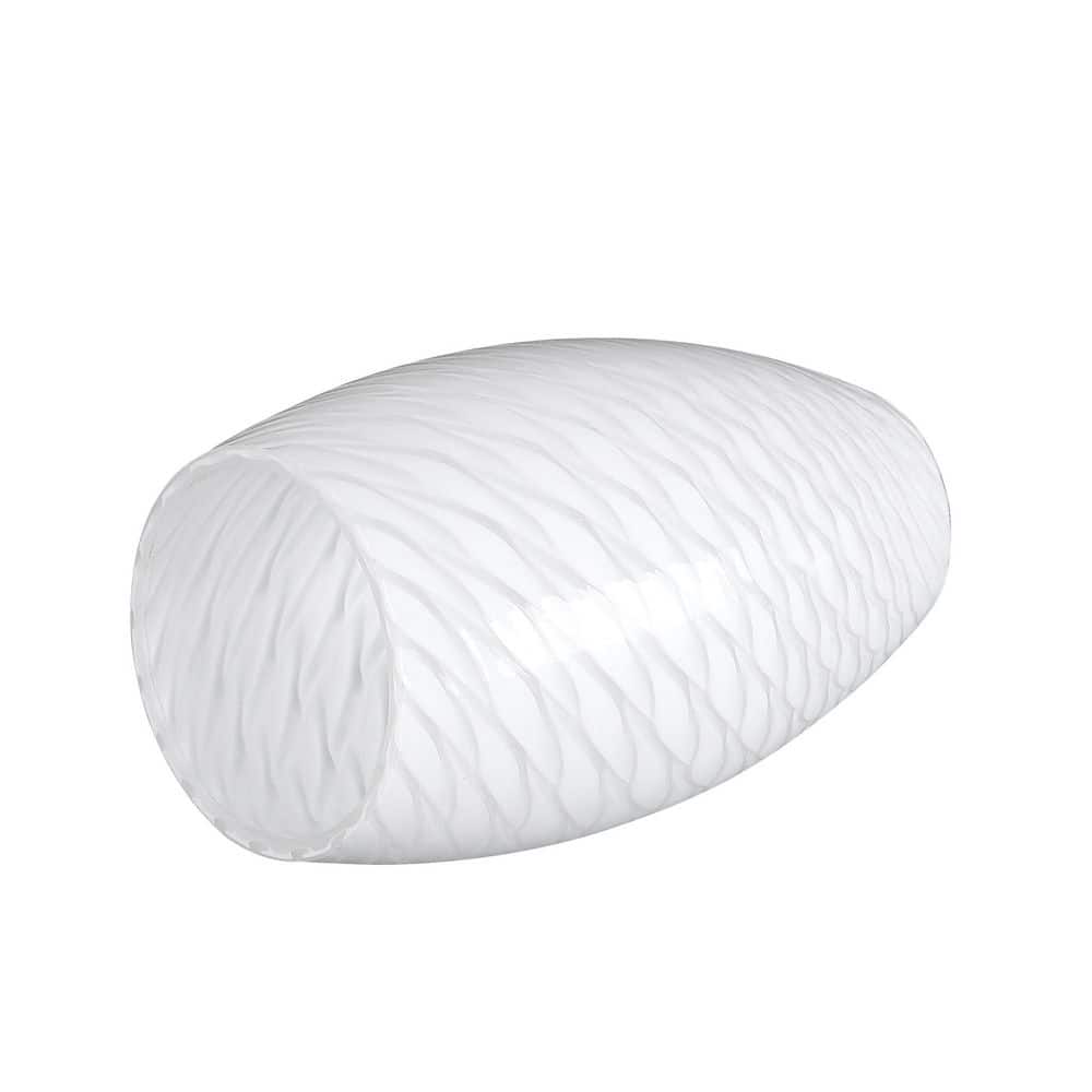 7.64 in. White Milk Shiny Fish Scale Pattern Glass Drum Pendant Light Shade with 1.65 in. Lip Fitter (Not Included） price history on PriceWatchPro
