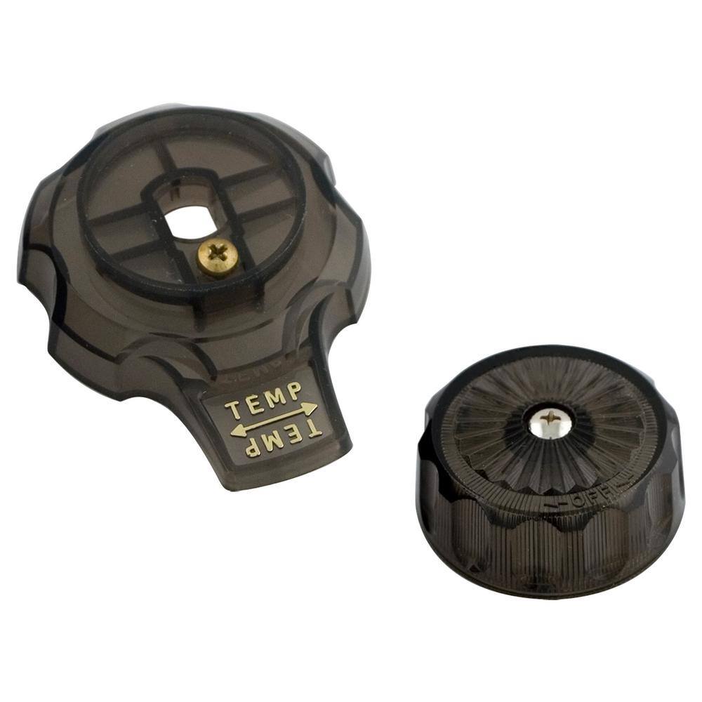 Smoke Acrylic Tub and Shower Knob Handle Set