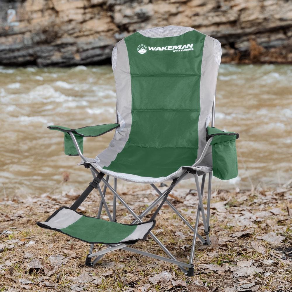 Wakeman camp chair with footrest sale