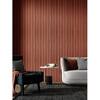 47-in H x-3/8-in T Adjustable Wood Slat Wall Panel Kit w/4-in W Slats,  Cherry (contains 11 Slats)