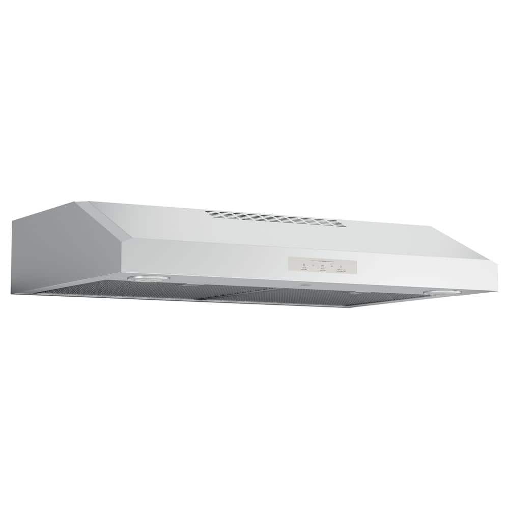 GE Profile Profile 30 in. Convertible Under the Cabinet Range Hood with LED Light in Stainless Steel, Silver