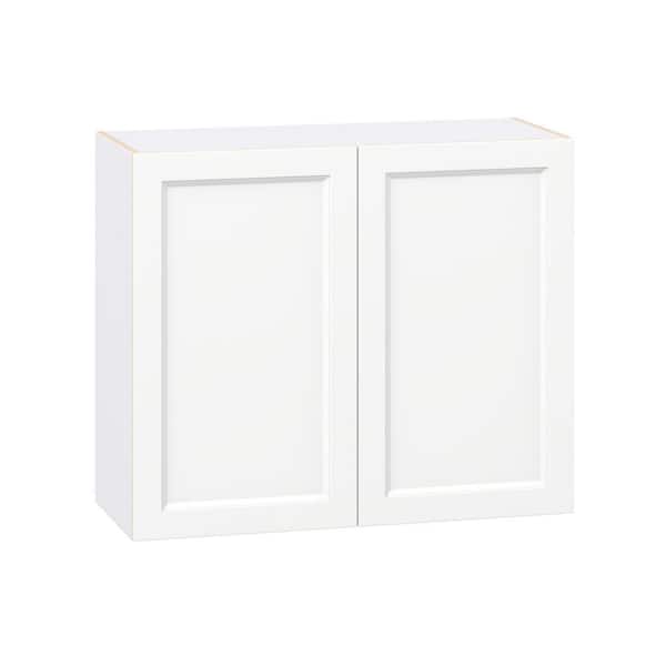 Laramie 36 in. W x 14 in. D x 30 in. H Assembled Wall Kitchen Cabinet in Painted Bright White