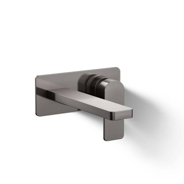 KOHLER Parallel Wall-Mount Single-Handle Bathroom Sink Faucet 1.2 Gpm in Vibrant Titanium