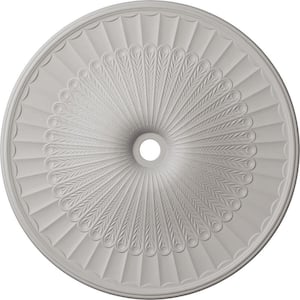 3-3/8 in. x 51 in. x 51 in. Polyurethane Galveston Ceiling Medallion, Ultra Pure White