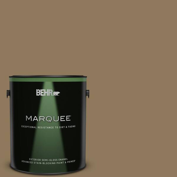 BEHR MARQUEE 1 gal. #N300-6 Archaeological Site Semi-Gloss Enamel Exterior Paint & Primer