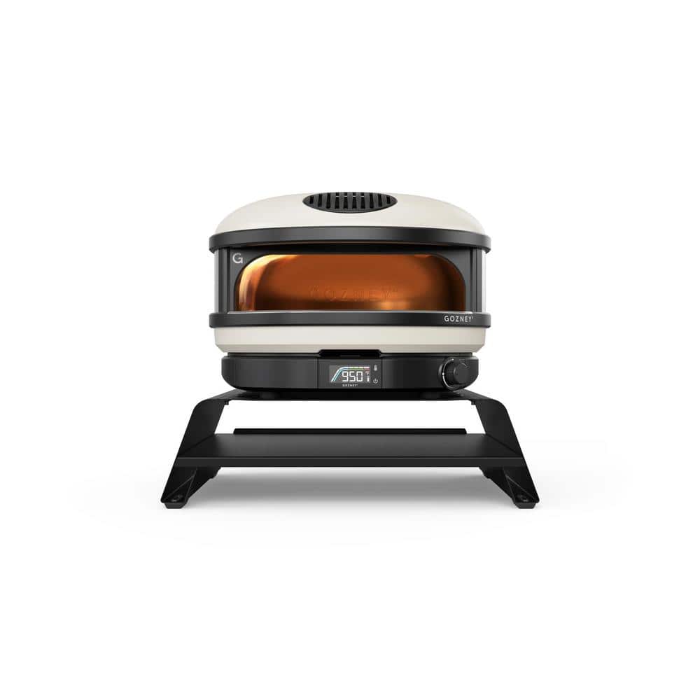 Black Steel Outdoor Pizza Oven Booster Stand