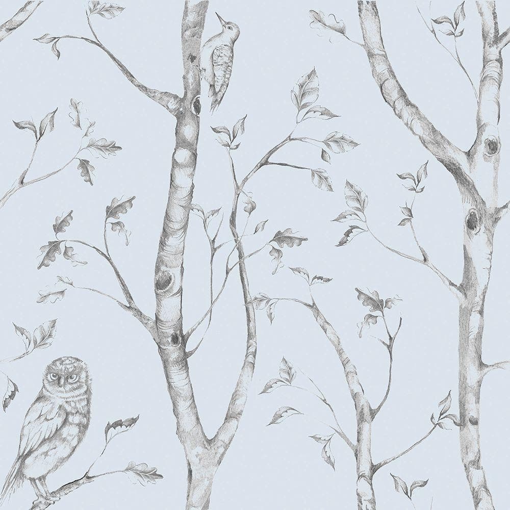 NuWallpaper Woods Peel and Stick Wallpaper Blue