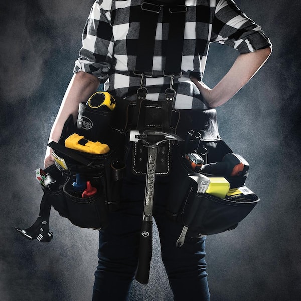 DEAD ON TOOLS Leather Hybrid Weather-Resistant Tool Belt with