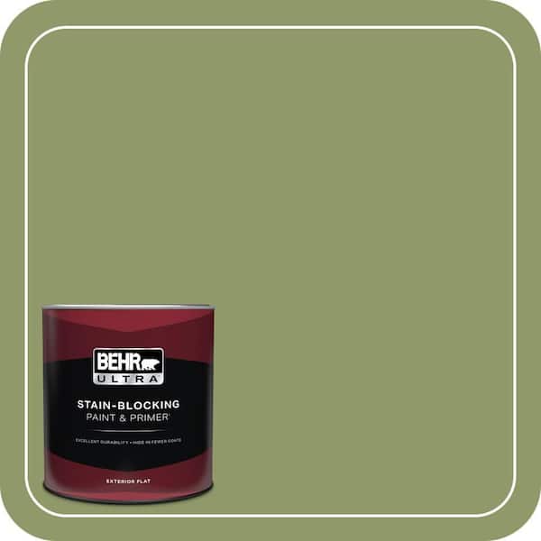 BEHR ULTRA 1 qt. Home Decorators Collection #HDC-SP14-2 Exotic Palm Flat Exterior Paint & Primer