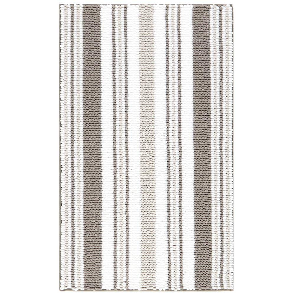 Home Dynamix Trina Turk Carson Stripe 21 in. x 34 in. Navy Blue Bath