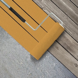 1 gal. #BIC-43 Optimist Gold Textured Low-Lustre Enamel Interior/Exterior Porch and Patio Anti-Slip Floor Paint