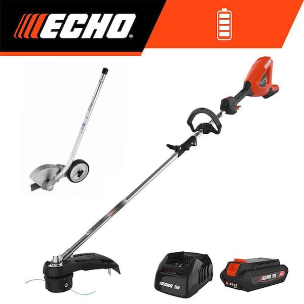 56V Cordless Attachment Capable 16 in. String Trimmer w/ Speed-Feed Bump Head, Curved Edger, 2. 5Ah Battery and Charger