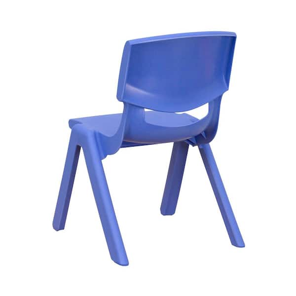 Kaplan Classic Classroom Chrome Plated 10 Chair with Blue Seat - Classroom Furniture